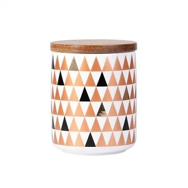 Toples Keramik Dengan Tutup Kayu