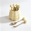 Toples Keramik Dengan Garpu Kecil